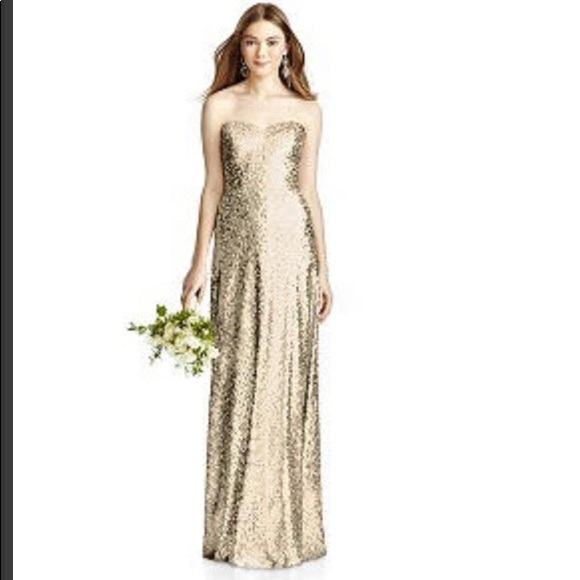 dessy sequin bridesmaid dress